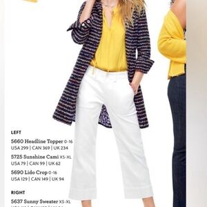 Cabi White Lido Crops 10 #5690